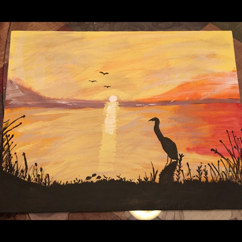 Calming Sunset canvas painting